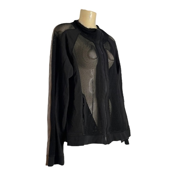 CG Sport Mesh Zip Front Top Swim Coverup Shirt Large - Picture 6 of 6